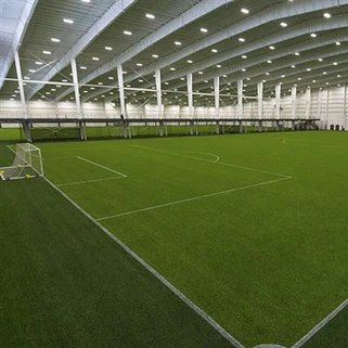 Grama artificial de 50 milímetros de preço barato para campo de futebol interno