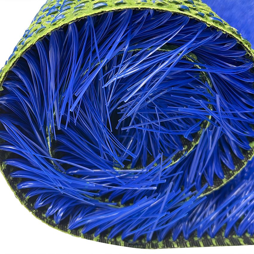Bule artificial turf of football field