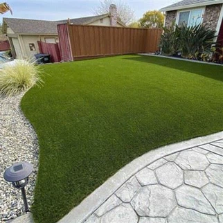 Relva artificial para decoração de chão de jardim pequeno estilo americano